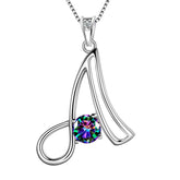 Women Letter A Initial Necklaces Sterling Silver - Necklaces - Aurora Tears Jewelry